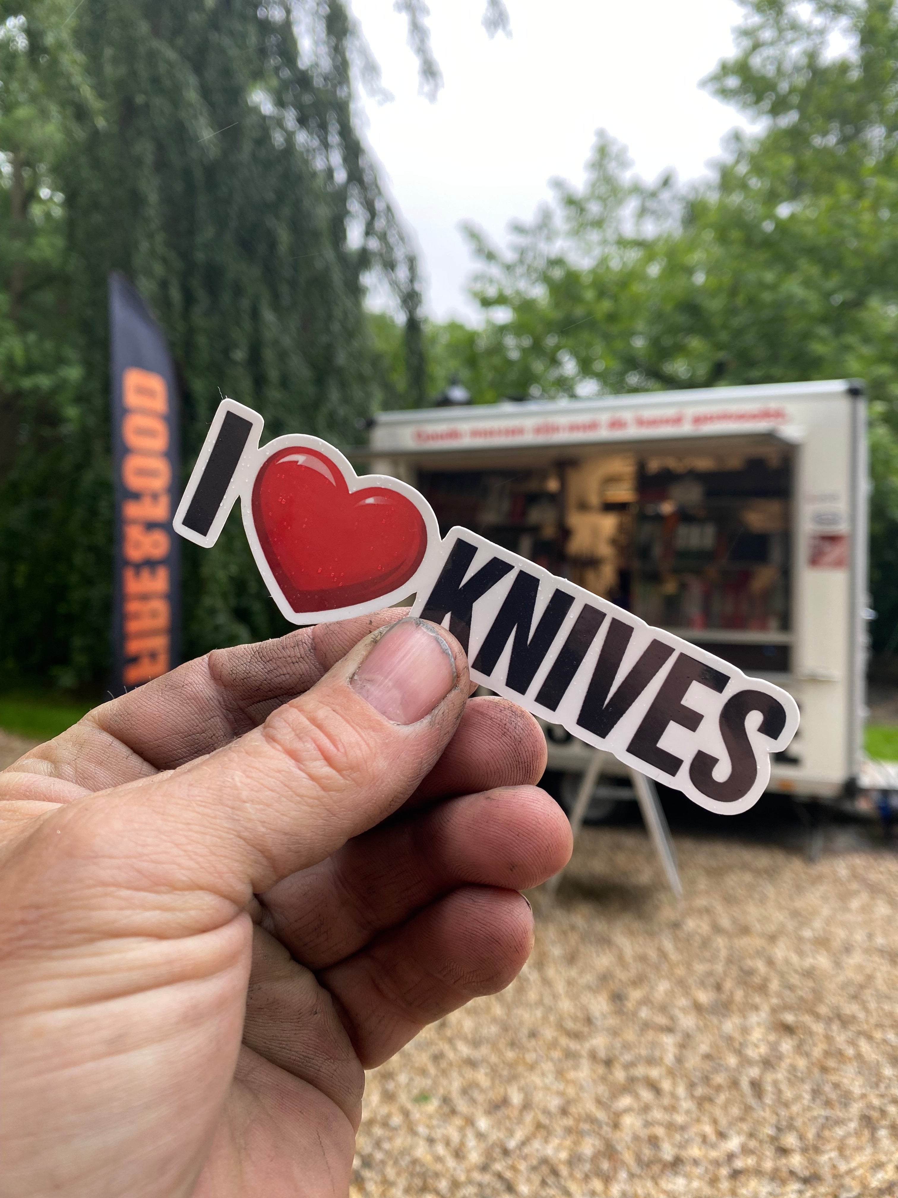 I LOVE KNIVES Sticker