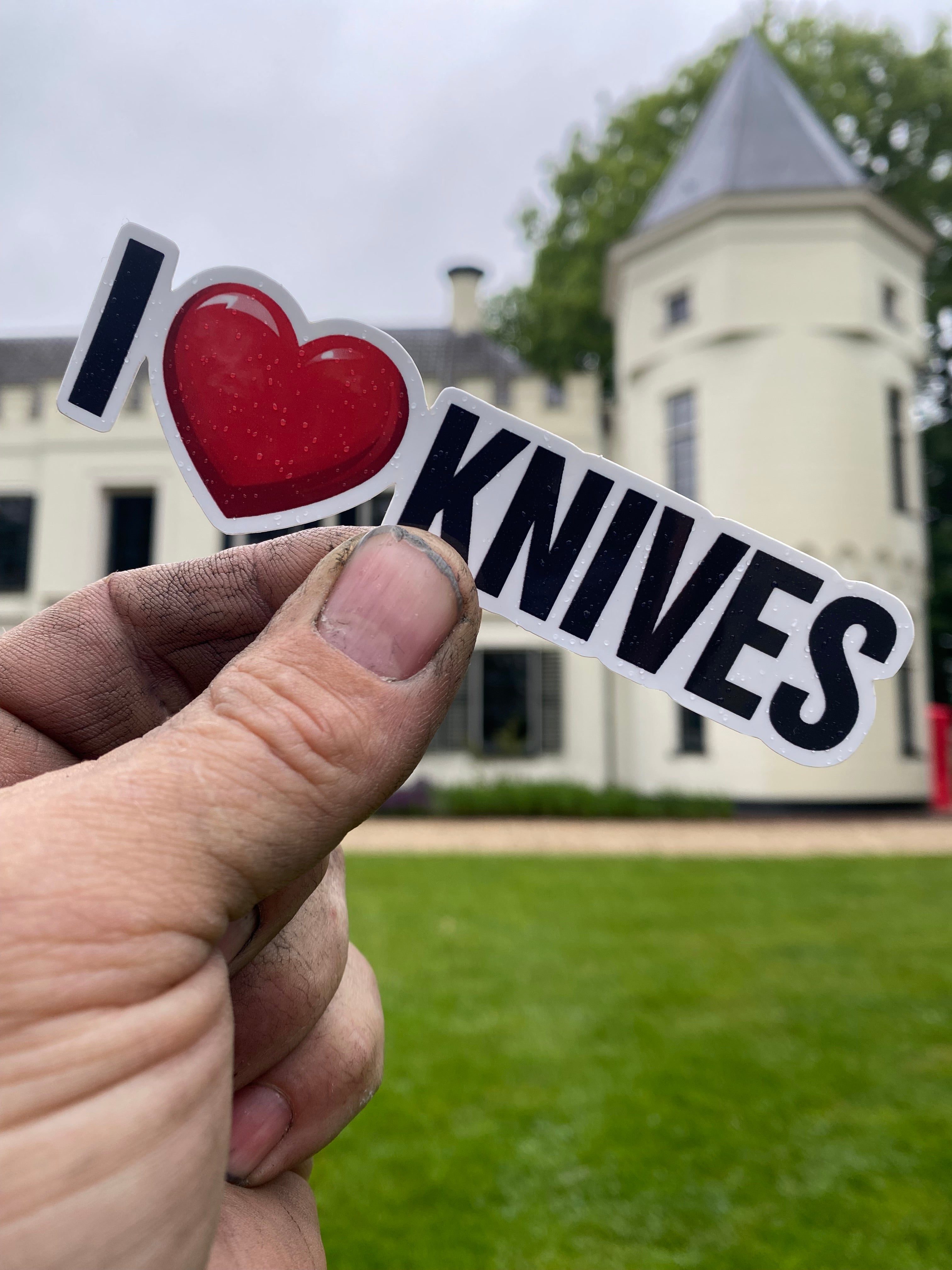 I LOVE KNIVES Sticker