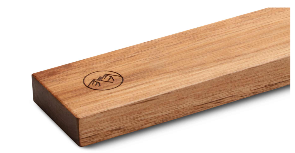 Het BARE Cookware massief houten messenmagneet
